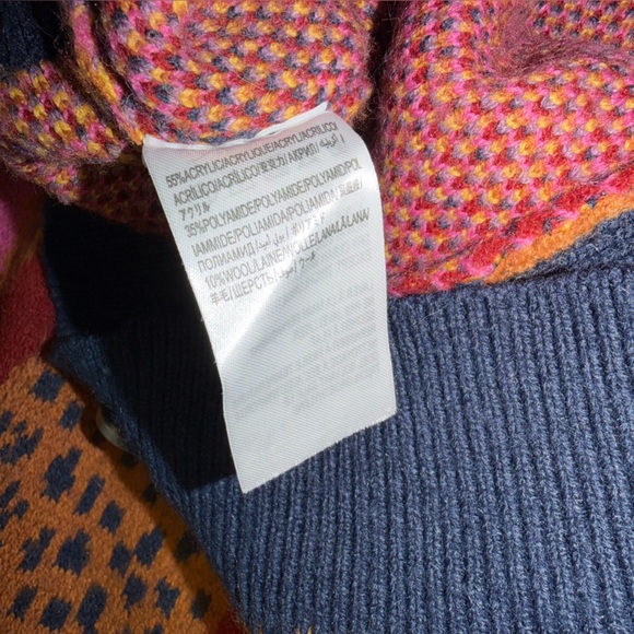 FARM RIO Floral Dots Tropical Knit Cardigan Sweater, Size SMALL - Picture 8 of 10